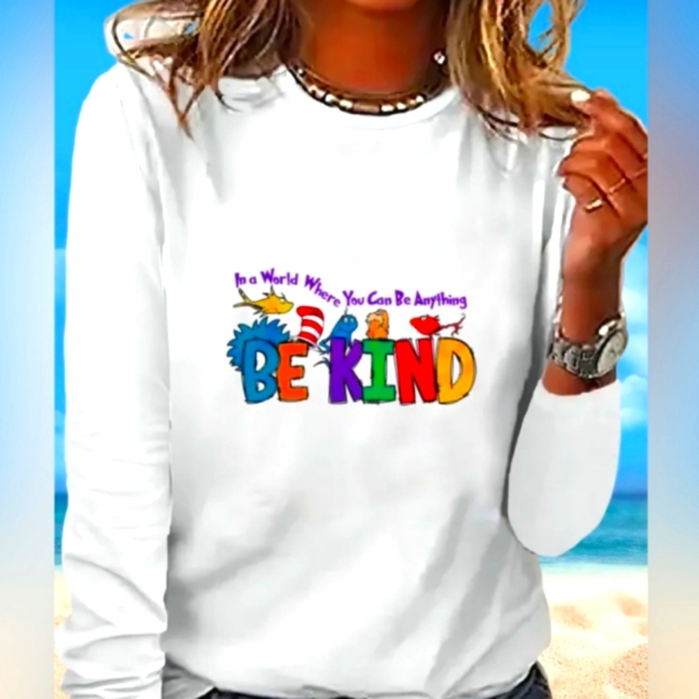 Be Kind White  Shirt Sz XXL